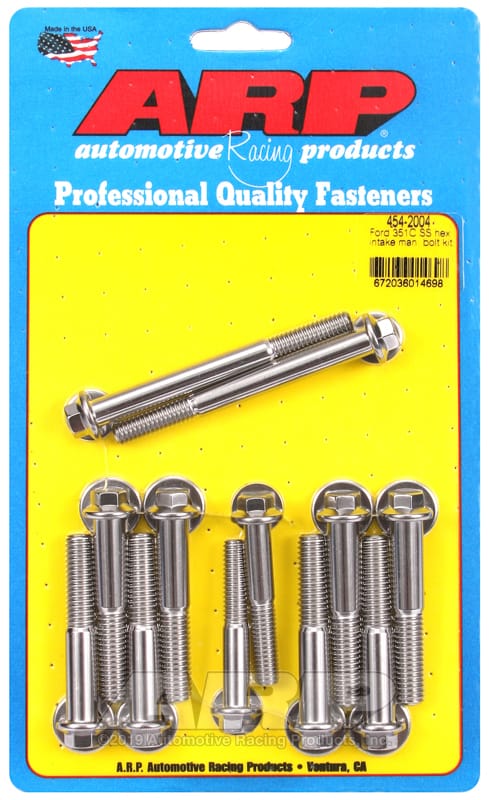 ARP — ARP Ford 351C SS Hex Intake Manifold Bolt Kit