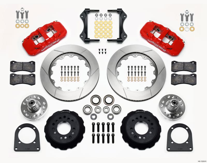 Wilwood — Wilwood AERO6 Front Hub Kit 14.00in Red TCI-IFS 71-78 (Pinto Based)
BRAKE KIT