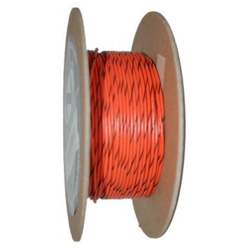 NAMZ — NAMZ OEM Color Primary Wire 100ft. Spool 18g - Orange/Black Stripe