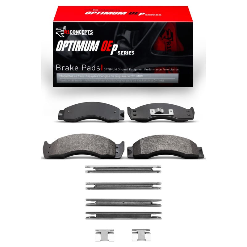 R1 Concepts — R1 88-07 Ford E-Super Duty Front/Rear Optimum OE Pads & Hardware Kit
R1 Optimum Oe Pads a