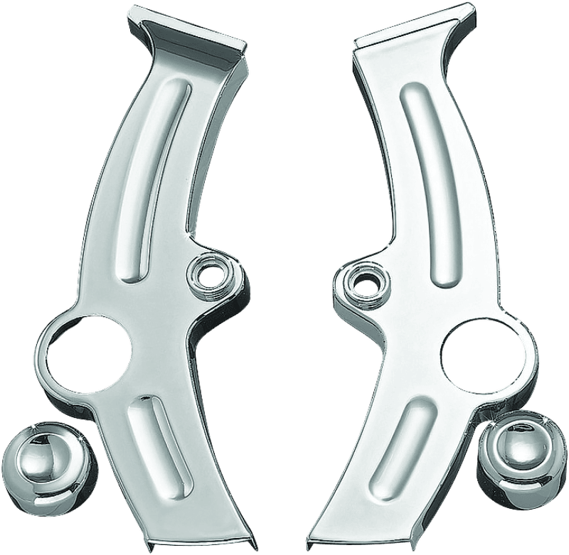 Kuryakyn — Kuryakyn Boomerang Frame Covers For 00-07 Softail Chrome