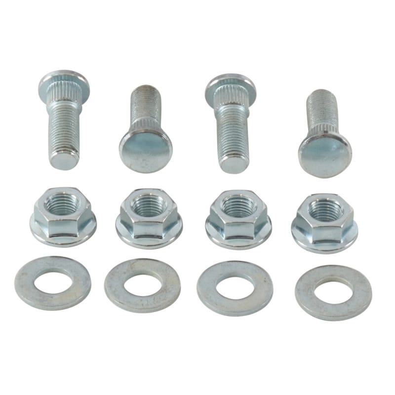 QuadBoss — Wheel Stud & Nut Kit, Front/Rear, Black