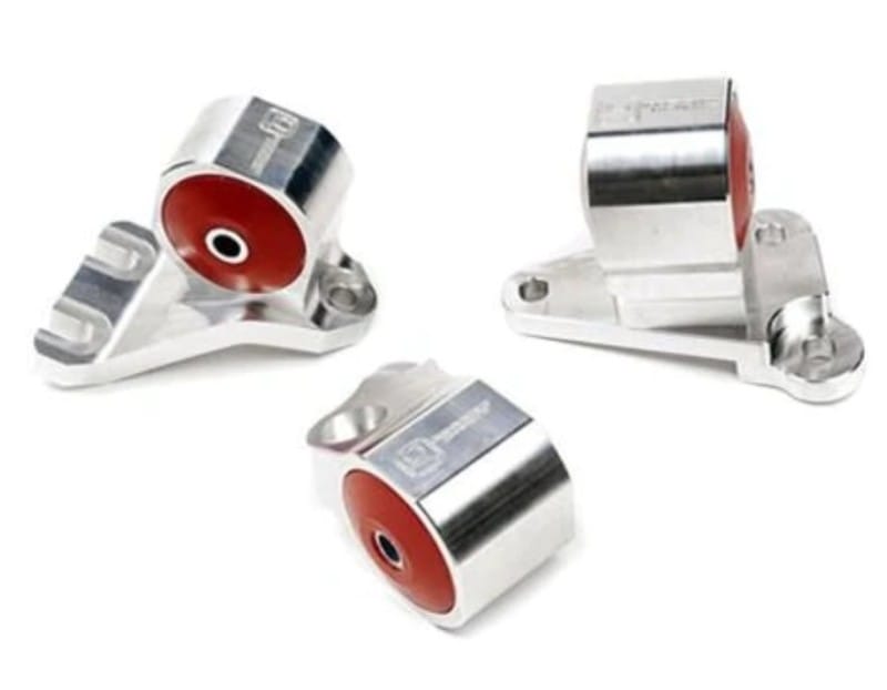 Innovative Mounts — Innovative 90-91/92-93 Acura Integra GS-R Silver Aluminum Billet Mount Kit 95A Bushings (Cable)
