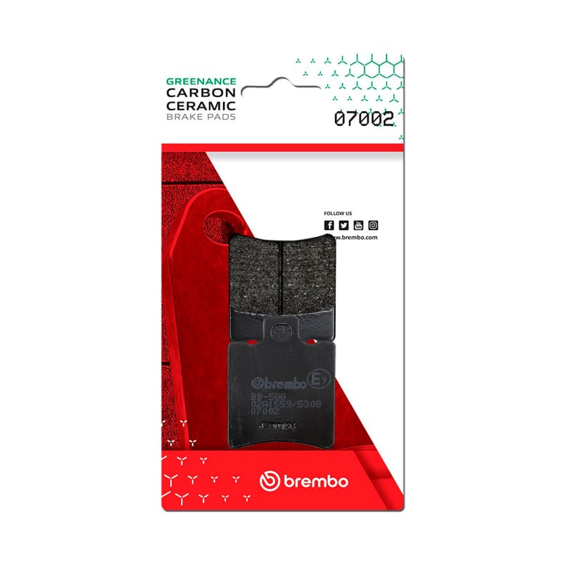 Brembo OE Powersports — Brembo OE Honda Sgx/Honda Sh/Honda Sxr/Honda X8R/Hyosung Boomer Carbon Ceramic Brake Pad - Front
