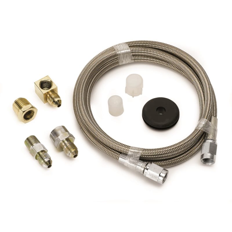 AutoMeter — Autometer Braided Stainless Steel Line #3 Dia. 4ft Length -3AN and 1/8in NPTF Fittings
Hose Ptfe Sst 4 -3