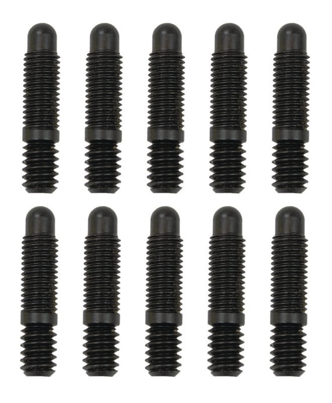 Moroso — Moroso Bullet Nose Black OX Studs - 1/4-20 X 1/4-28 X 1 3/16 (10 Pack)