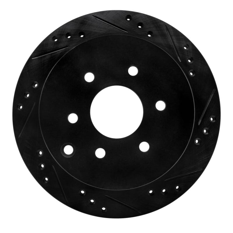 R1 Concepts — R1 05-25 Nissan Frontier Rear Right Drilled & Slotted Black Brake Rotor
R1 Brake Rotor Drill