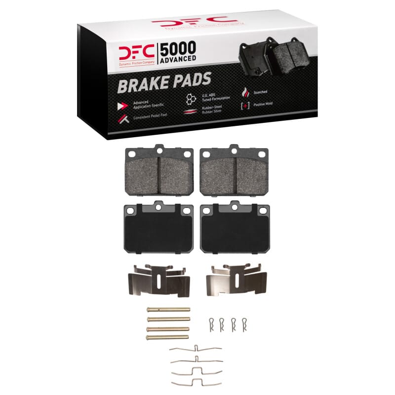 DFC — DFC 74-87 Dodge Colt Front 5000 Advanced Semi Metallic Brake Pads and Hardware Kit
DFC Brake Pad Set