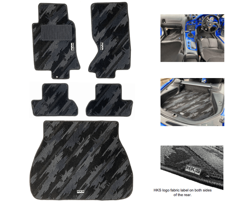 HKS — HKS FLOOR MATS FD3S FULL SET OCT LHD