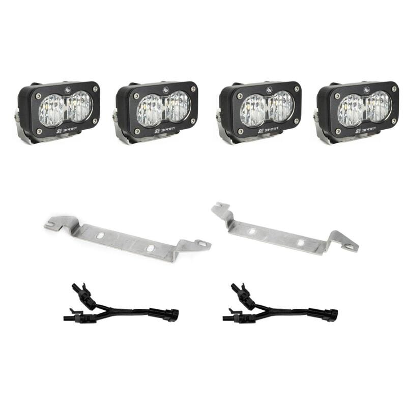 Baja Designs — Baja Designs 2025 Toyota 4Runner S2 Sport Fog Pocket Light Kit - Clear