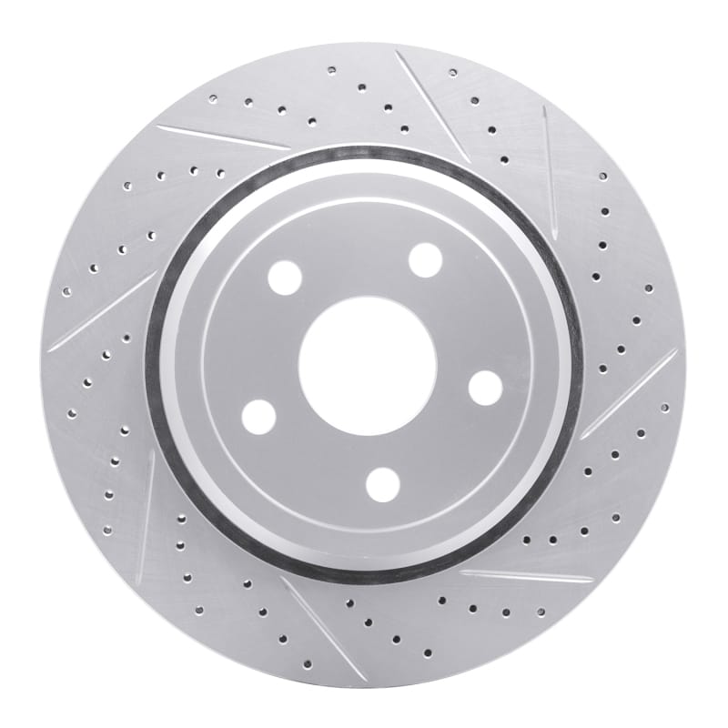 R1 Concepts — R1 12-25 Dodge Durango Rear Right Drilled & Slotted Geo-Carbon Rotor