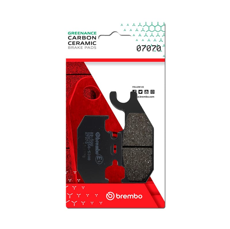 Brembo OE Powersports — Brembo OE Suzuki Sixteen/Suzuki Uh/Suzuki Ux Carbon Ceramic Brake Pad - Rear