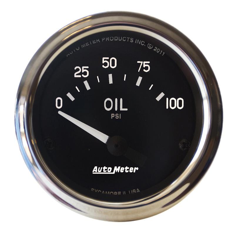 AutoMeter — GAUGE, OIL PRESSURE, 2 1/16" , 100PSI, ELECTRIC, COBRA