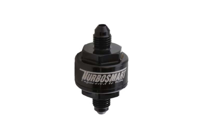 Turbosmart — Turbosmart Billet Turbo Oil Feed Filter w/ 44 Micron Pleated Disc AN-3 Male Inlet - Black
Oil Feed Filter