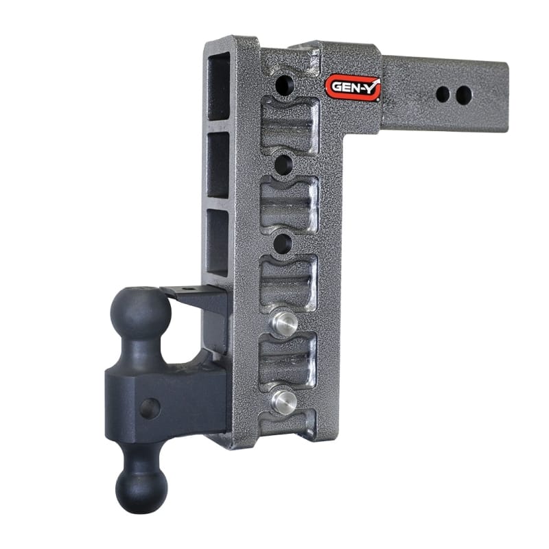 GEN-Y Hitch — Gen-Y Mega Duty 3in Shank 12in Drop 3.5K TW 32K Hitch w/GH-0161 Dual-Ball/GH-0162 Pintle Lock
Drop Hitch