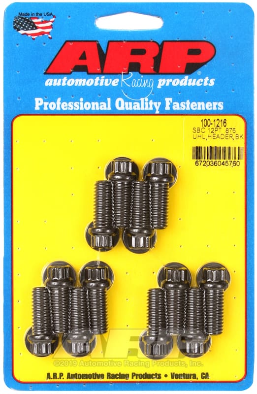ARP — ARP SB Chevy 12pt .875 UHL header bolt kit