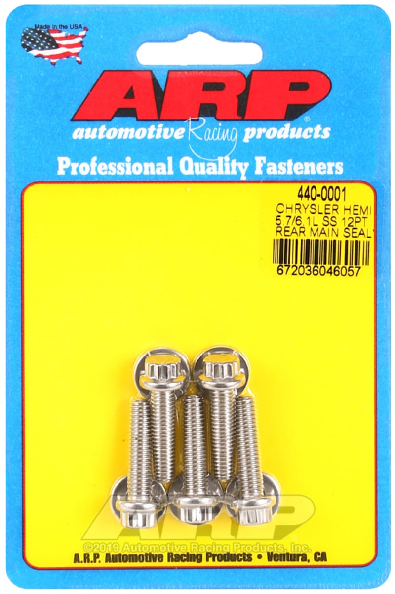ARP — ARP Chrysler Hemi 5.7/6.1L SS 12pt Rear Main Seal Plate Bolt Kit