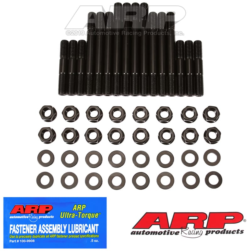 ARP — ARP SB Chevy w/1/2in straps F&R main stud kit