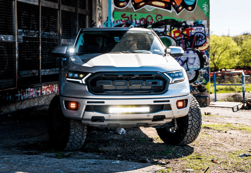 Cali Raised LED — Cali Raised 19-22 Ford Ranger 22 Bumper Hidden Led Light Bar Brackets Kit For - W/ 22 Inch Led Bar