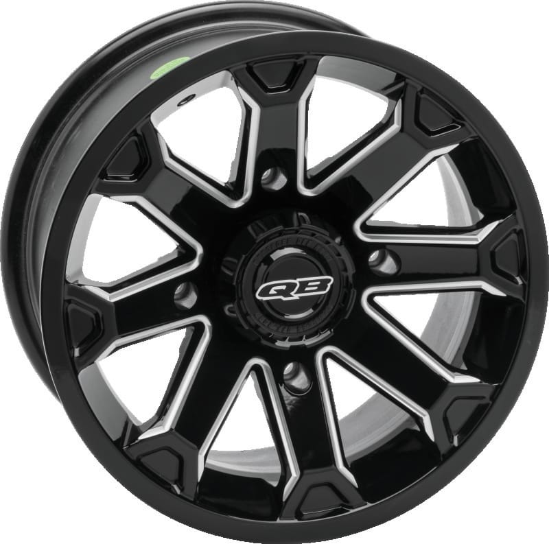 QuadBoss — Blitz Wheel, 14x7, 4/137, 5+2, Black/Machined