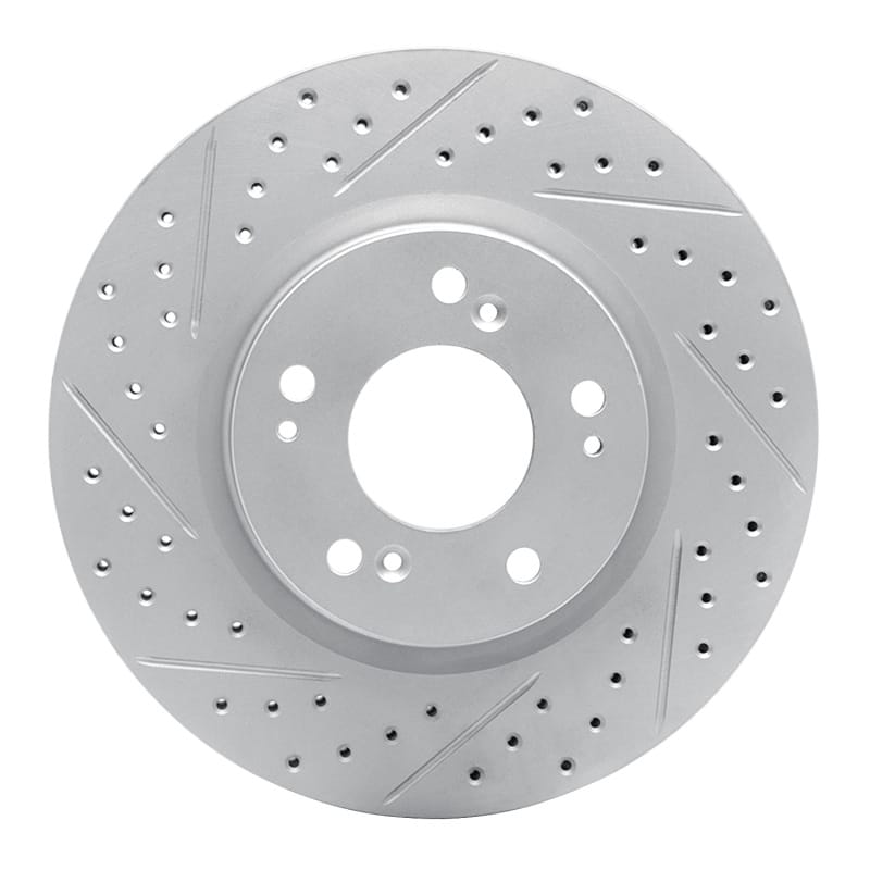 R1 Concepts — R1 04-12 Mitsubishi Galant Front Left Drilled & Slotted Geo-Carbon Rotor