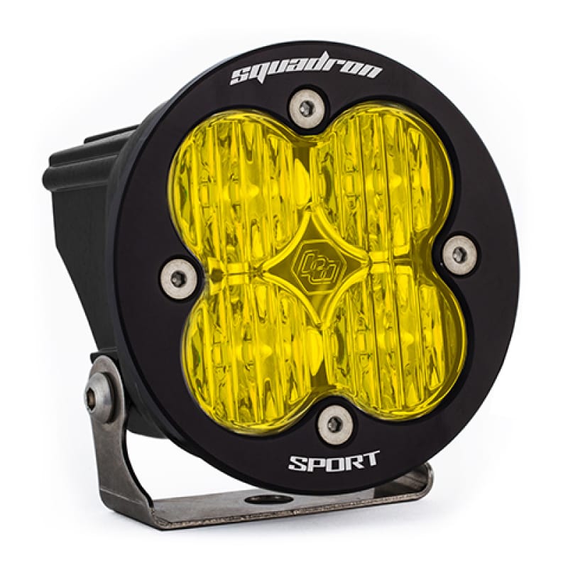 Baja Designs — Baja Designs Squadron R Sport Wide Cornering Pattern LED Light Pod - Amber