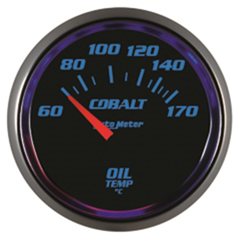 AutoMeter — Autometer Cobalt 52mm 60-170 deg. C Oil Temperature Gauge
GA 2" OILT 170C E CB