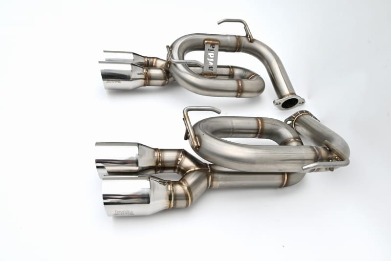 Invidia — Invidia 22+ Subaru WRX Twin Loop 3.5in. Single Layer S.S Tip Axle-Back Exhaust