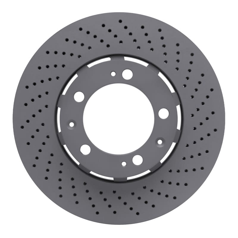 DFC — DFC 94-98 Porsche 911 Right Front Drilled Hi-Carbon Alloy Geomet Coated Rotor