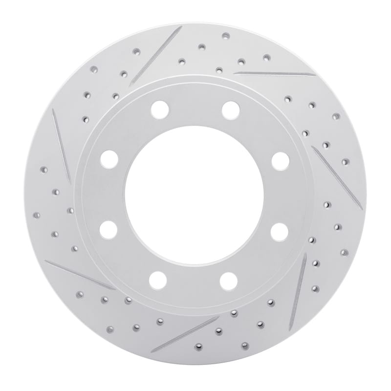 R1 Concepts — R1 05-12 Ford F-250 2WD (Super Duty) Rear Left Drilled & Slotted Geo-Carbon Rotor