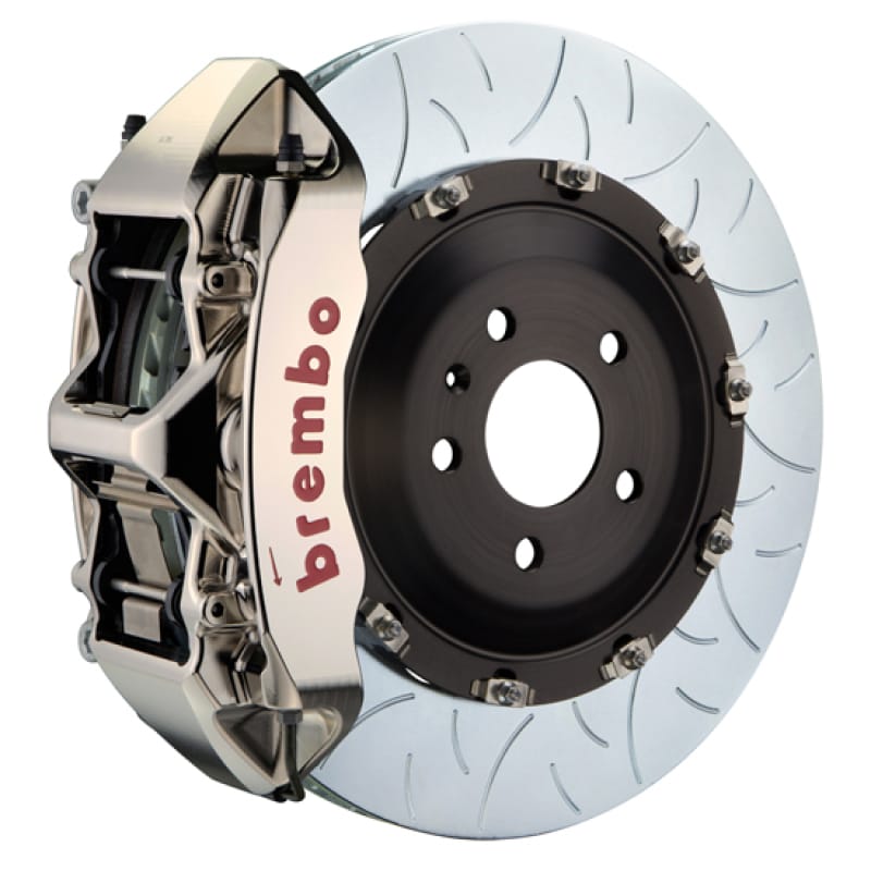 Brembo — Brembo 25+ BMW X3 30 xDrive Fr GT-R BBK 6 Pist Billet 380x34 2pc Rotor Slotted Type3 - Nickel Plated