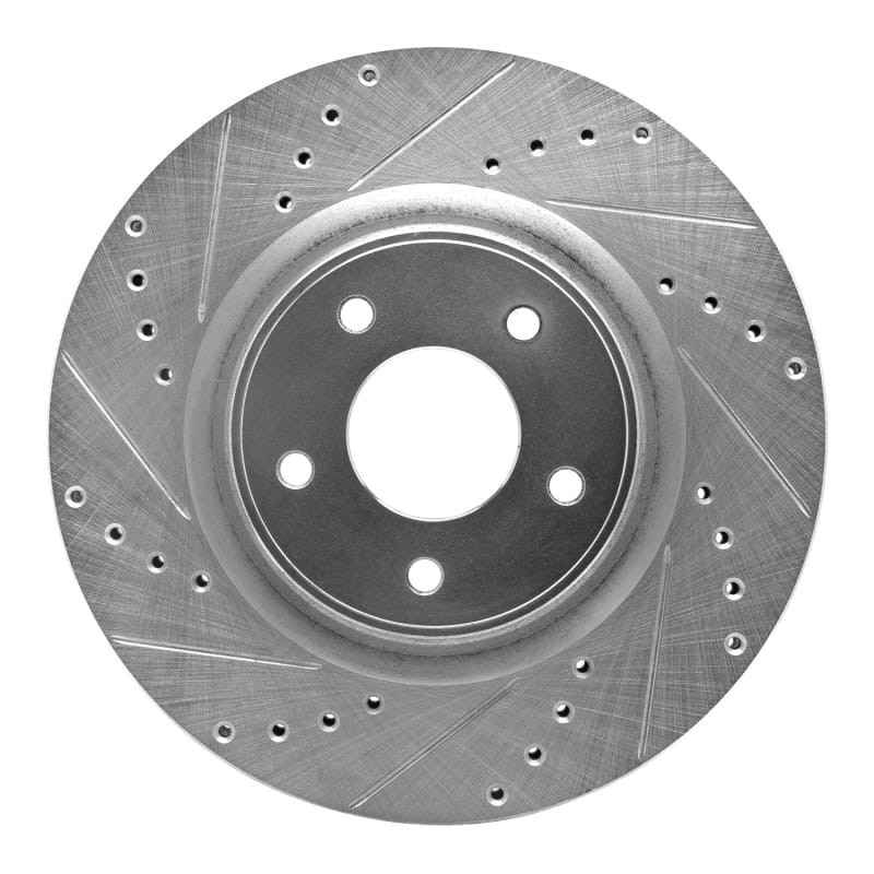 R1 Concepts — R1 14-19 Nissan X-Trail (Mexico) Front Left Drilled & Slotted Silver Brake Rotor
R1 Brake Rotor Drill