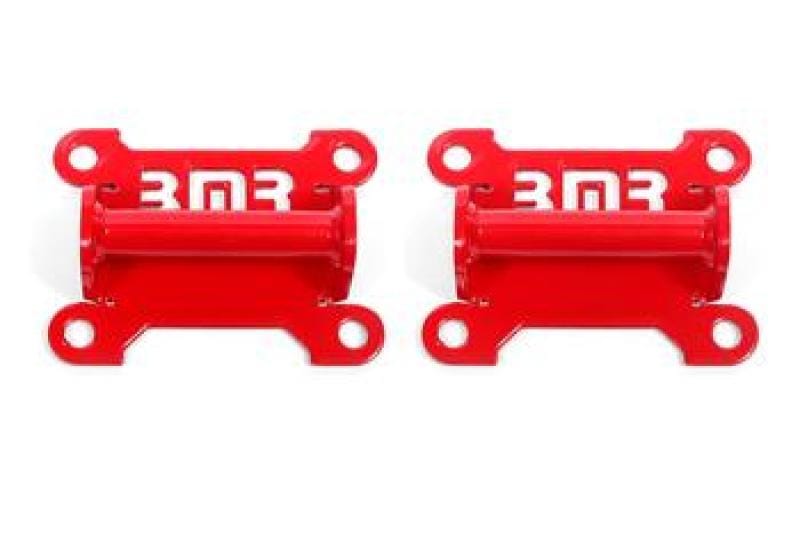 BMR Suspension — BMR 98-02 Chevrolet Camaro Motor Mount Kit (Solid Steel) - Red