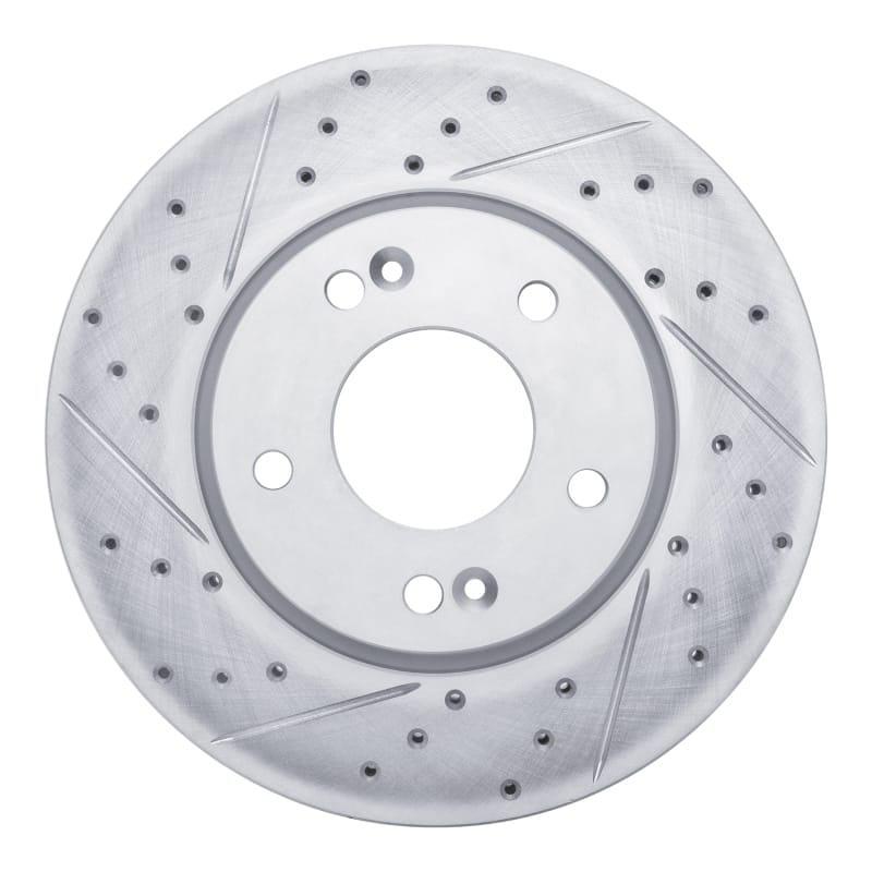 R1 Concepts — R1 10-13 Kia Forte Front Left Drilled & Slotted Geo-Carbon Rotor