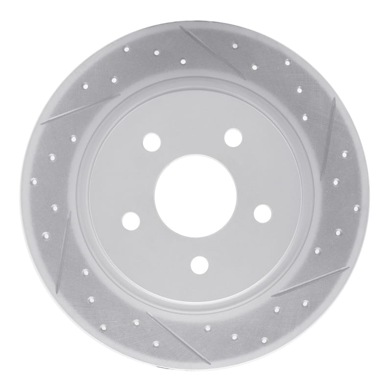 R1 Concepts — R1 13-18 Ford Transit Connect Rear Right Drilled & Slotted Geo-Carbon Rotor