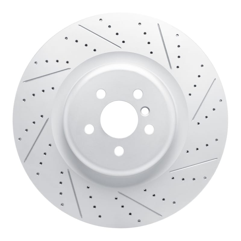 R1 Concepts — R1 17-26 BMW Alpina Xb7 Rear Right Drilled & Slotted Geo-Carbon Rotor