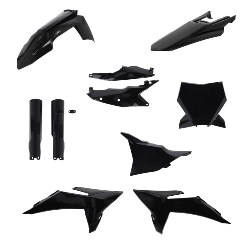 Acerbis — Acerbis 2025 KTM 125-450 SX/ SX-F/XC/XC-F Full Plastic Kit - Black