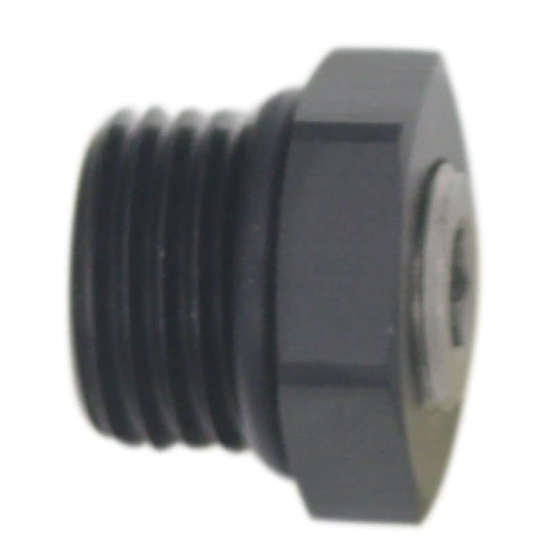 DeatschWerks — DeatschWerks 6AN ORB Male Plug Fitting with 1/8in NPT Gauge Port - Anodized Matte Black
Lines & Fittings
