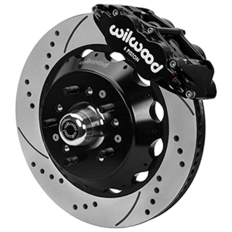 Wilwood — Wilwood Forged 6 Piston Superlite Caliper, SRP 72 Vane Vented Spec37 Drilled & Slotted Rotor - 14.00