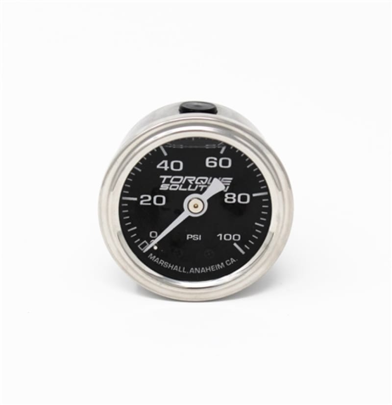 Torque Solution — Torque Solution Fuel Pressure Gauge: 100 PSI 1/8 NPT