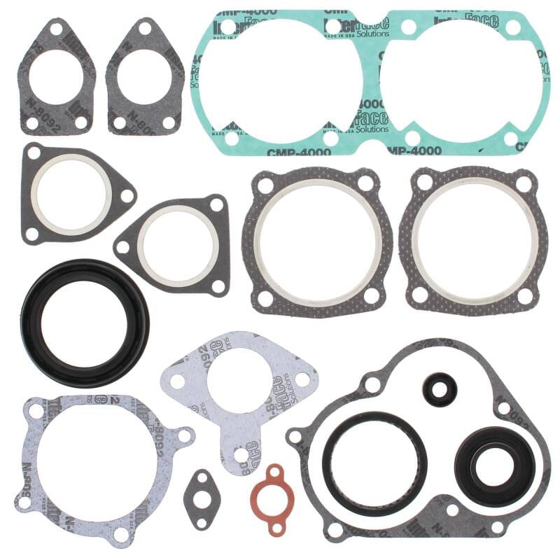 Vertex Pistons — Vertex Gaskets 1990 Yamaha Enticer ET340TR Complete Gasket Kit w/ Oil Seals