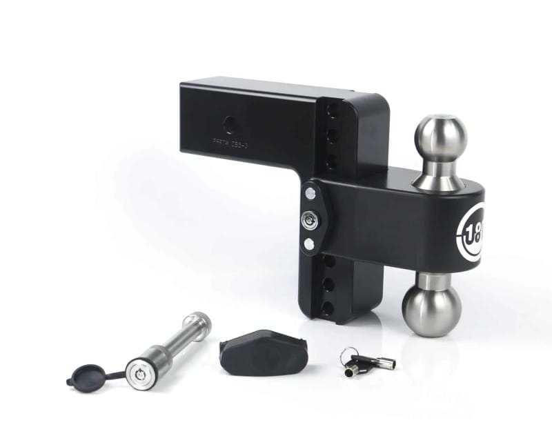 Weigh Safe — Weigh Safe 180 Hitch 6in Drop Hitch & 3in Shank (10K/21K GTWR) w/WS05 - Black Cerakote