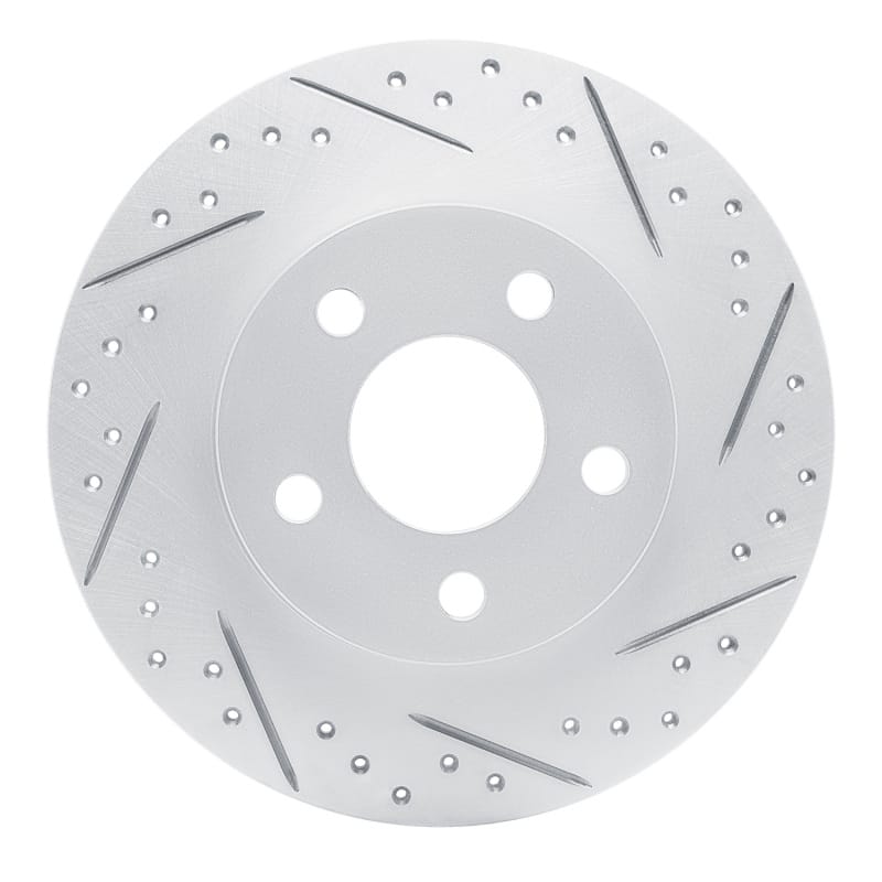 R1 Concepts — R1 98-05 Buick Park Avenue Rear Right Drilled & Slotted Geo-Carbon Rotor