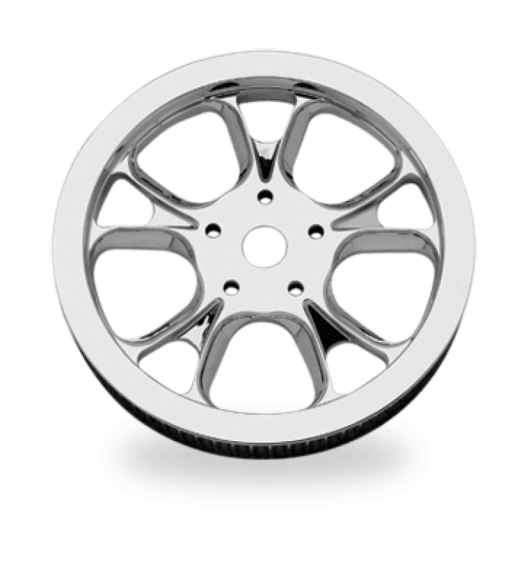 Performance Machine — Performance Machine Belt Pulley 66T x 1in Galaxy - Chrome