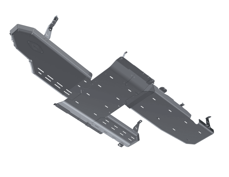 Artec Industries — Artec Industries 20-25 Jeep Wrangler JL Sahara Full Bellypan w/ Oil Door -4 Door 3.0L Diesel Alum