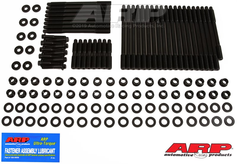 ARP — ARP SBC/WP Short Deck 9.24 Warhawk Block w/Warhawk 12Deg LS7 Heads Head Stud Kit