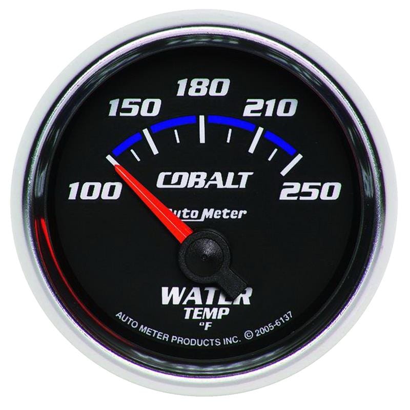 AutoMeter — GAUGE, WATER TEMP, 2 1/16", 100-250?F, ELECTRIC, COBALT