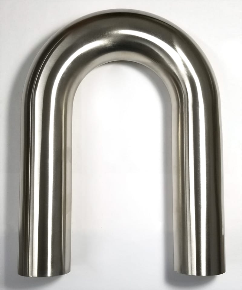 Stainless Bros — Stainless Bros 1.625in Diameter 1.5D / 2.4in CLR 180 Degree Bend 6in Leg / 6in Leg Mandrel Bend