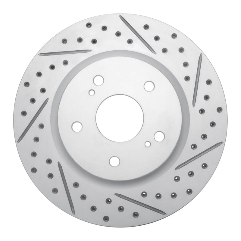 R1 Concepts — R1 06-17 Suzuki Grand Vitara Front Right Drilled & Slotted Geo-Carbon Rotor