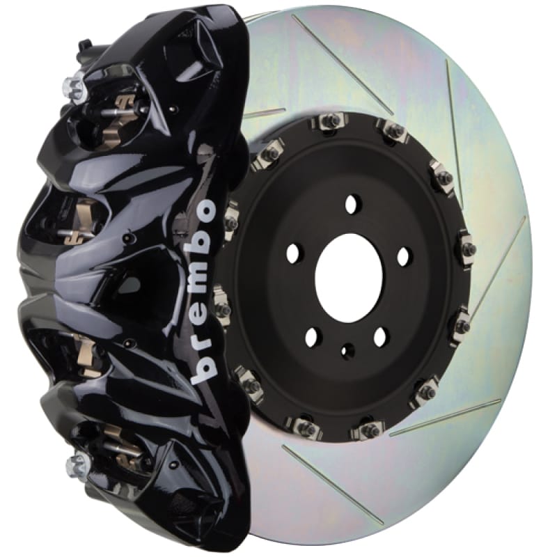 Brembo — Brembo 02-08 G500/03-04 G55/09-18 G550 Fr GT BBK 8 Piston Cast 412x38 2pc Rotor Slotted Type1-Black